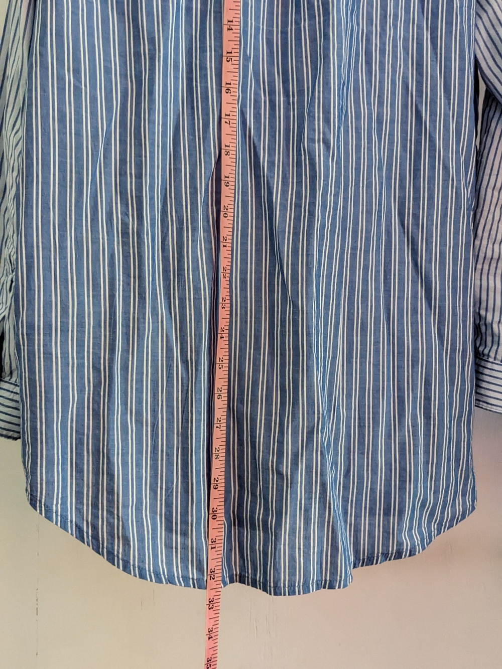 Blue Striped Button-Up Shirt Hamptons Weekend Rich Girl Starter Pack - Picture 7 of 8